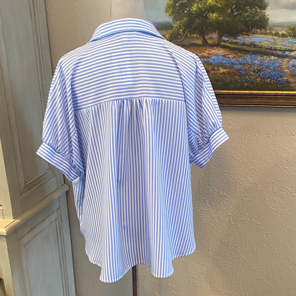Sewn + Seen Striped Shirt - Picture 4 of 5